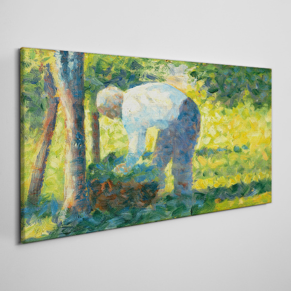 Foto auf leinwand Arbeiten im Garten