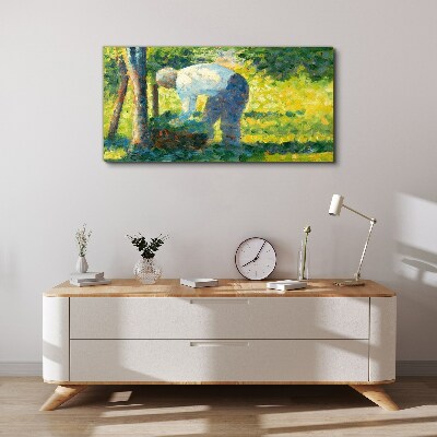 Foto auf leinwand Arbeiten im Garten