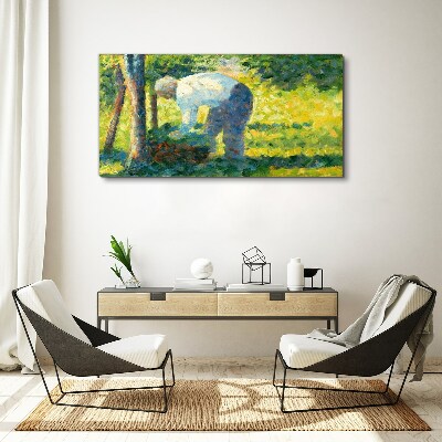 Foto auf leinwand Arbeiten im Garten