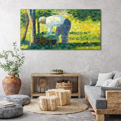 Foto auf leinwand Arbeiten im Garten