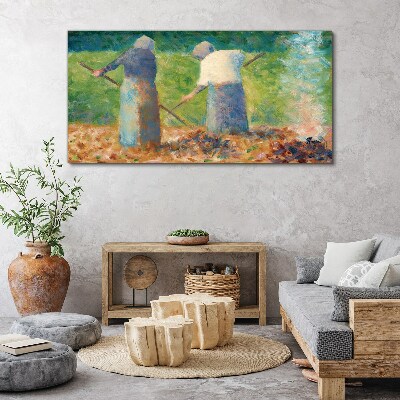 Leinwandbild Frauen bei der Gartenarbeit