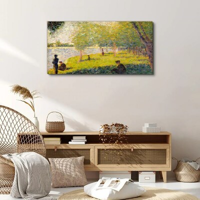 Foto auf leinwand Ein Sommertag am Fluss