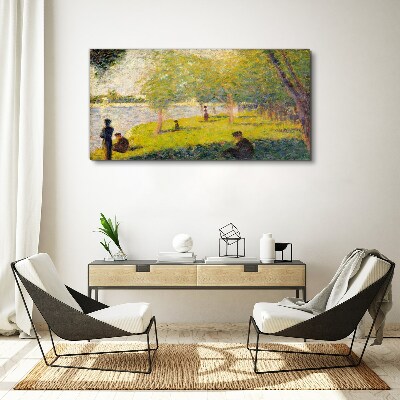Foto auf leinwand Ein Sommertag am Fluss