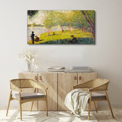 Foto auf leinwand Ein Sommertag am Fluss