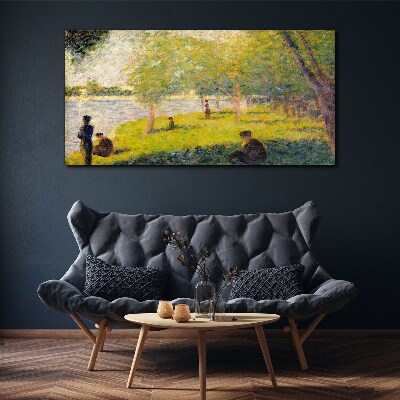 Foto auf leinwand Ein Sommertag am Fluss