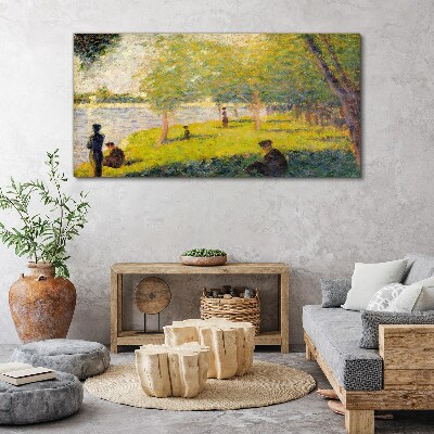 Foto auf leinwand Ein Sommertag am Fluss