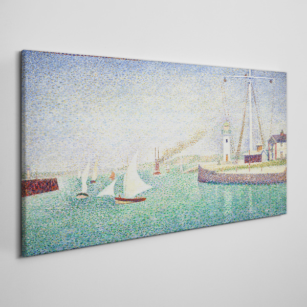 Foto auf leinwand Seelandschaft mit Segelbooten