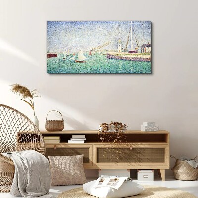 Foto auf leinwand Seelandschaft mit Segelbooten