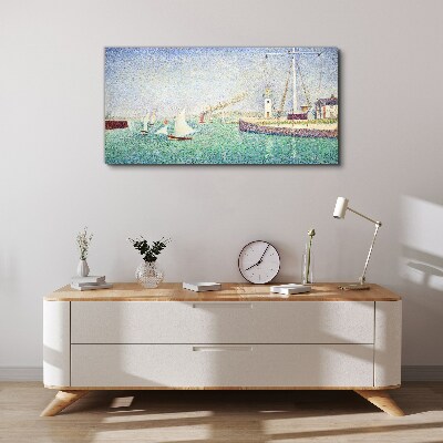 Foto auf leinwand Seelandschaft mit Segelbooten