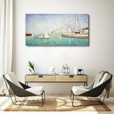 Foto auf leinwand Seelandschaft mit Segelbooten