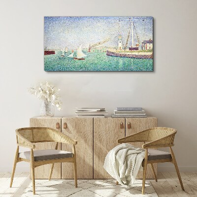 Foto auf leinwand Seelandschaft mit Segelbooten