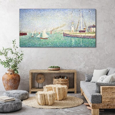 Foto auf leinwand Seelandschaft mit Segelbooten