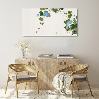 Bild auf leinwand Blumenmotiv in zarten Farbtönen