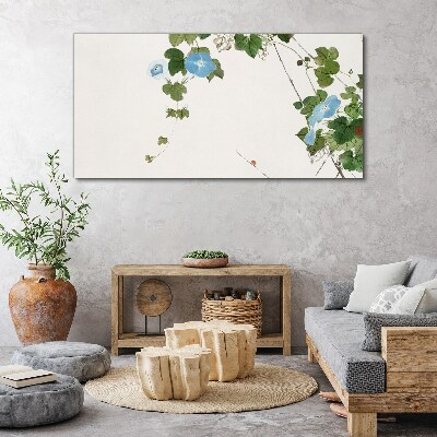 Bild auf leinwand Blumenmotiv in zarten Farbtönen