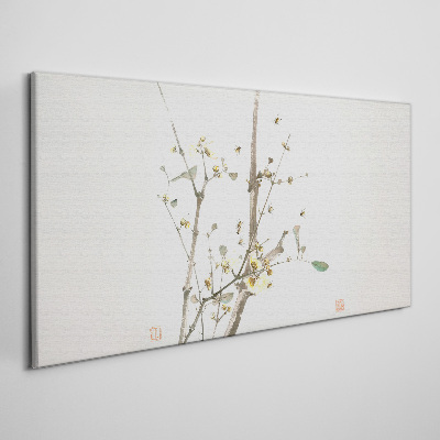 Foto auf leinwand Ein Blumenzweig in zarten Tönen