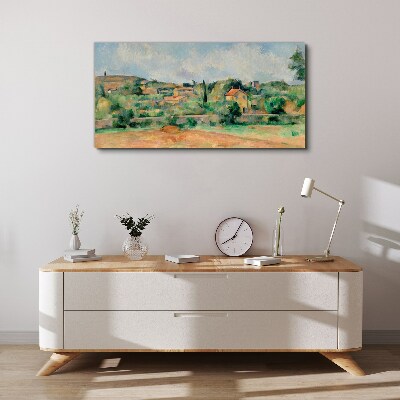 Fotobilder Ländliche Landschaft in Pastellfarben