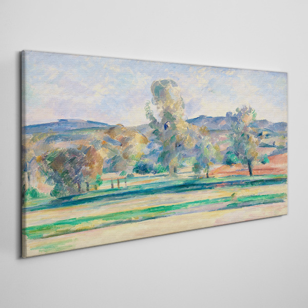 Wandbild Frühlingslandschaft mit Bäumen