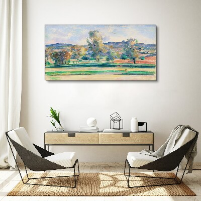 Wandbild Frühlingslandschaft mit Bäumen