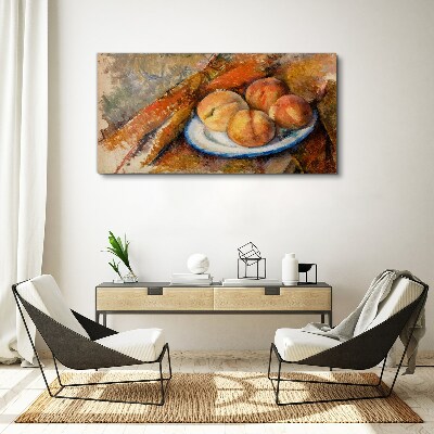 Foto auf leinwand Obsttisch in Pastellfarben
