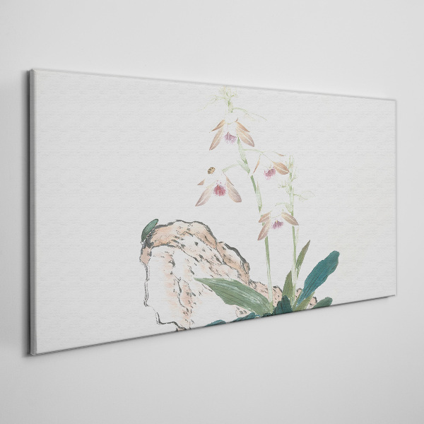 Foto auf leinwand Blumen vor der Kulisse der Natur