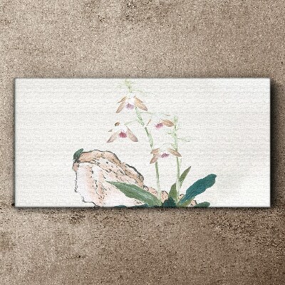 Foto auf leinwand Blumen vor der Kulisse der Natur