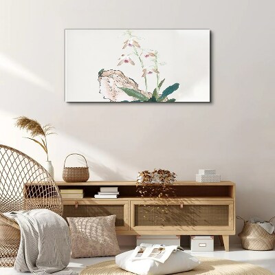 Foto auf leinwand Blumen vor der Kulisse der Natur