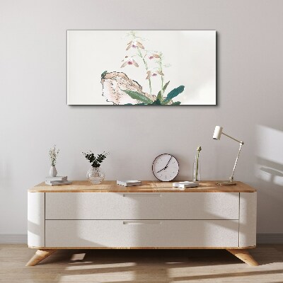 Foto auf leinwand Blumen vor der Kulisse der Natur