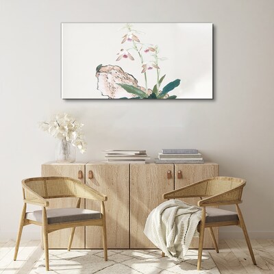 Foto auf leinwand Blumen vor der Kulisse der Natur