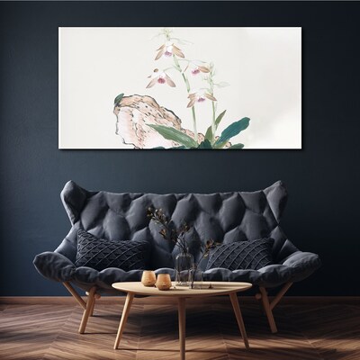 Foto auf leinwand Blumen vor der Kulisse der Natur