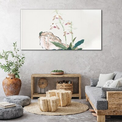 Foto auf leinwand Blumen vor der Kulisse der Natur