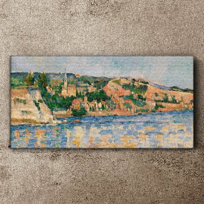Foto auf leinwand Landschaft am Fluss