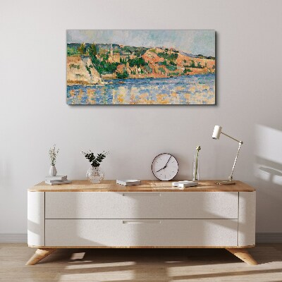 Foto auf leinwand Landschaft am Fluss