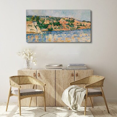 Foto auf leinwand Landschaft am Fluss