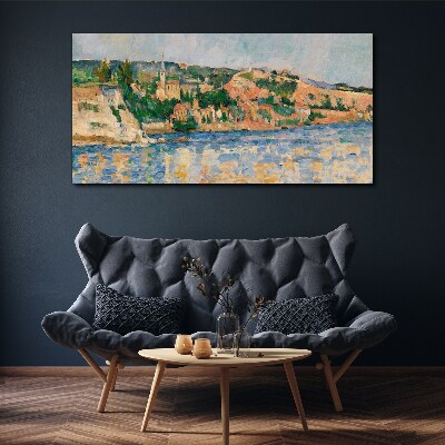 Foto auf leinwand Landschaft am Fluss