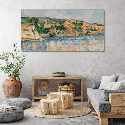 Foto auf leinwand Landschaft am Fluss