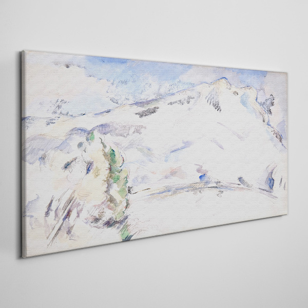 Foto auf leinwand Berglandschaft in Pastelltönen
