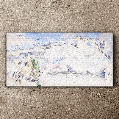 Foto auf leinwand Berglandschaft in Pastelltönen