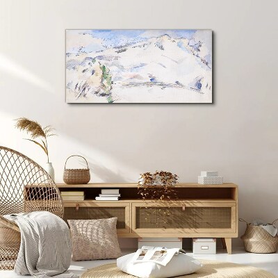 Foto auf leinwand Berglandschaft in Pastelltönen