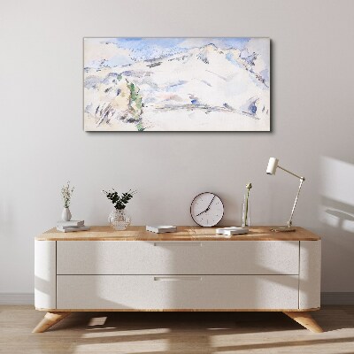 Foto auf leinwand Berglandschaft in Pastelltönen