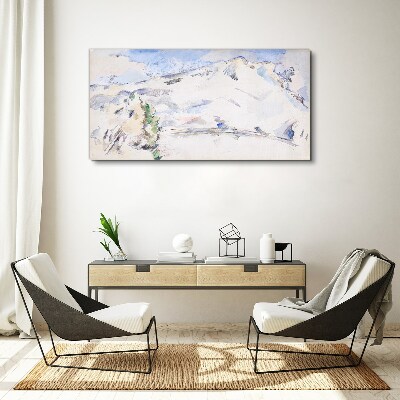 Foto auf leinwand Berglandschaft in Pastelltönen