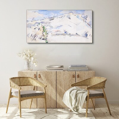 Foto auf leinwand Berglandschaft in Pastelltönen