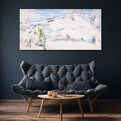 Foto auf leinwand Berglandschaft in Pastelltönen