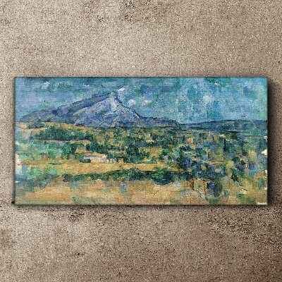 Foto auf leinwand Berglandschaft in Pastellfarben