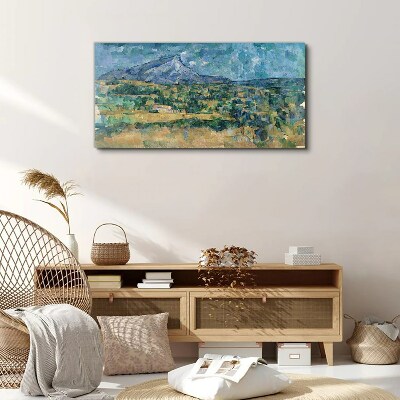 Foto auf leinwand Berglandschaft in Pastellfarben