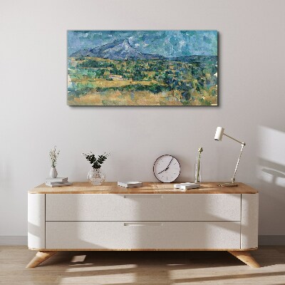 Foto auf leinwand Berglandschaft in Pastellfarben