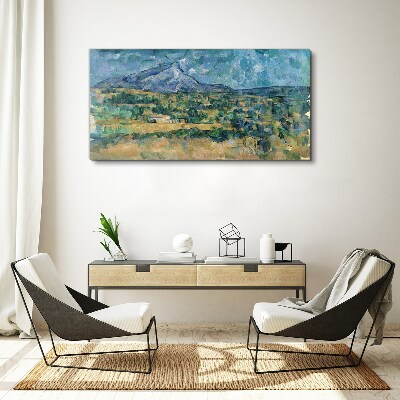 Foto auf leinwand Berglandschaft in Pastellfarben