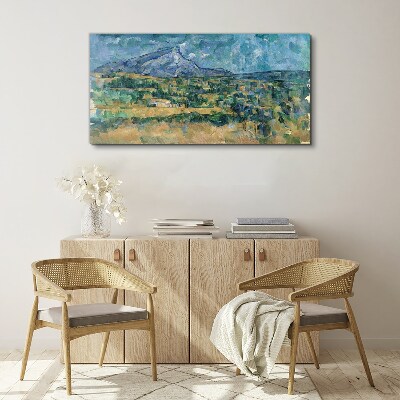 Foto auf leinwand Berglandschaft in Pastellfarben