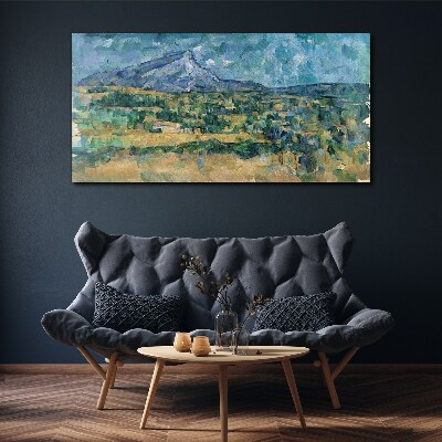 Foto auf leinwand Berglandschaft in Pastellfarben