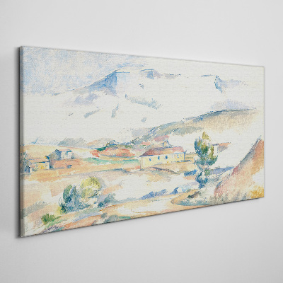Foto auf leinwand Berglandschaft in Pastelltönen
