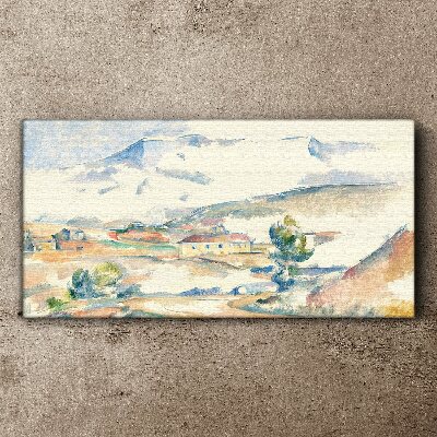 Foto auf leinwand Berglandschaft in Pastelltönen